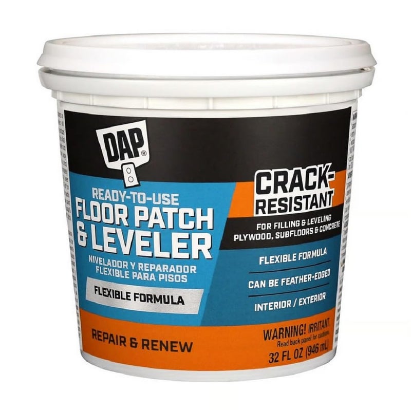 DAP 59184 QT RTU FLR Leveler, 32 oz, Light Gray - Image 1